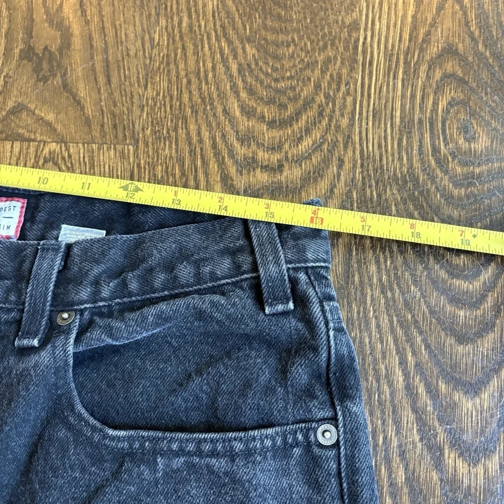 Vintage 2000s Old Navy Blue Jeans Men's 32x32 Black Denim Straight Fit Baggy Y2K
